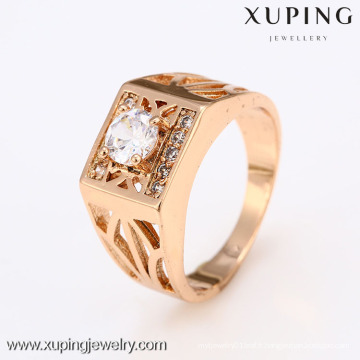 12418-Xuping meilleure vente moderne New Style or neutre anneaux bijoux